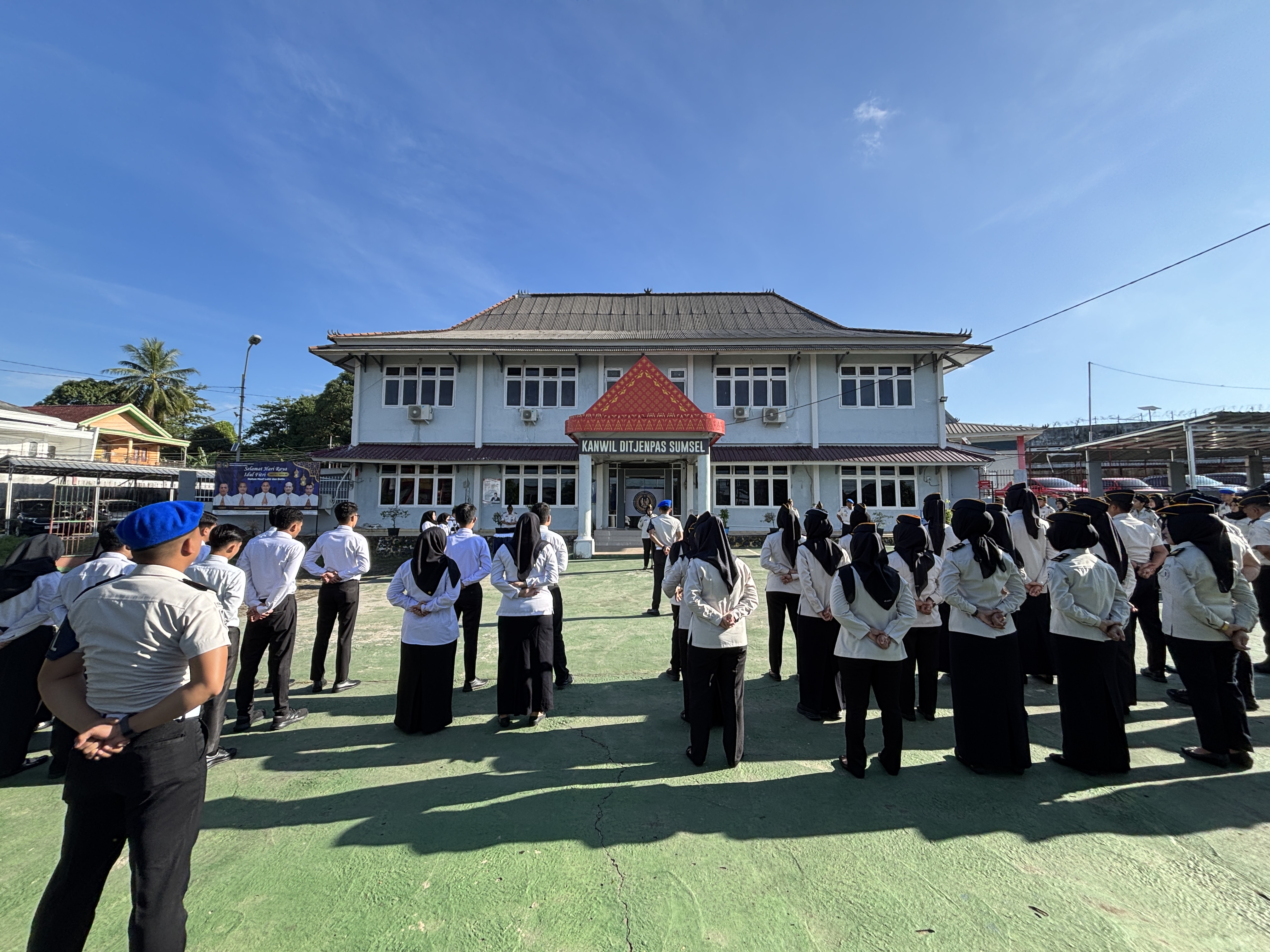 Apel Pagi Bersama, Kanwil Ditjenpas Sumsel Tekankan Keikhlasan dan Loyalitas Pegawai