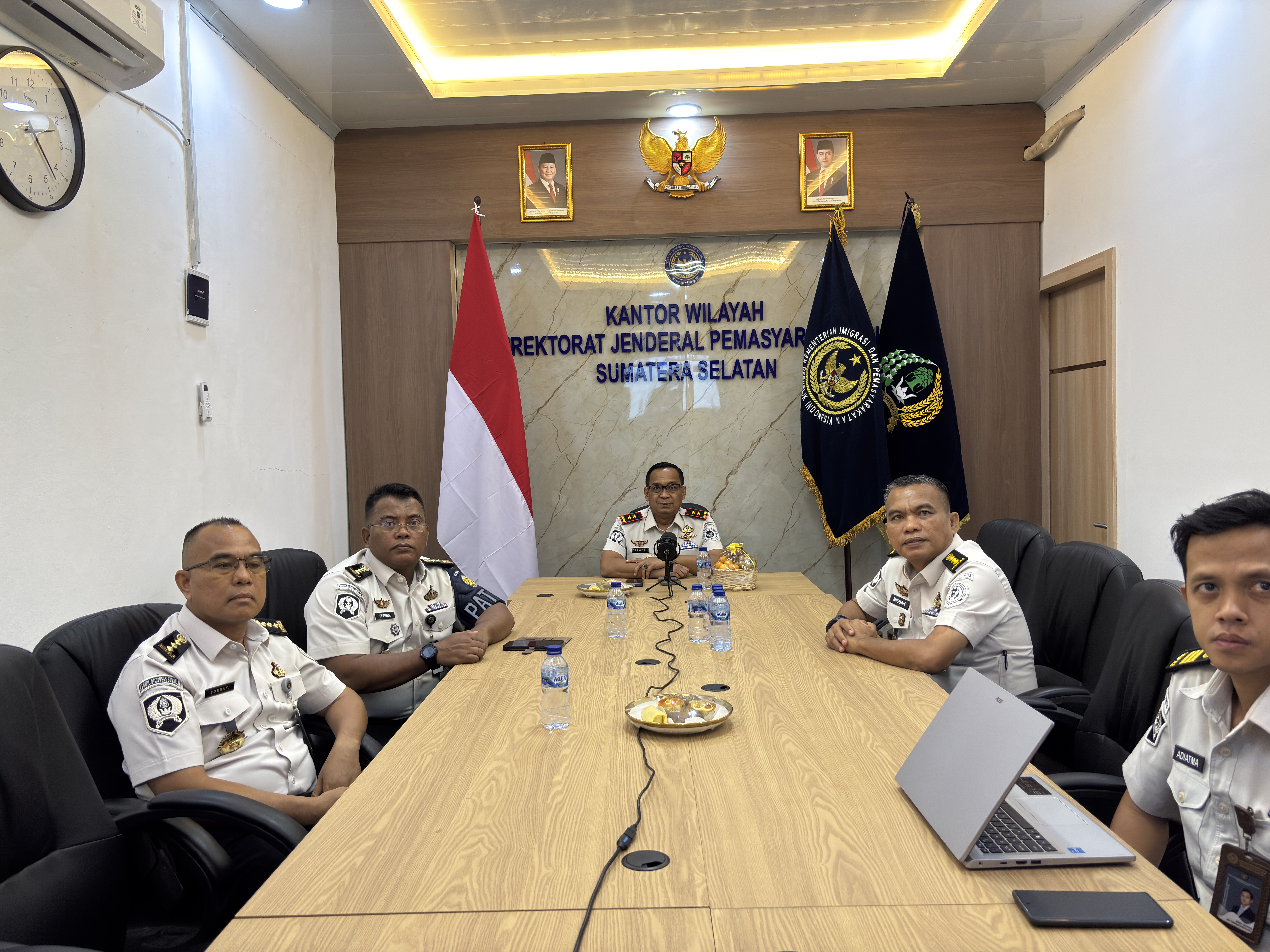 Kakanwil Ditjenpas Sumsel Ikuti Pelantikan Pejabat POLTEK IMIPAS Secara Virtual