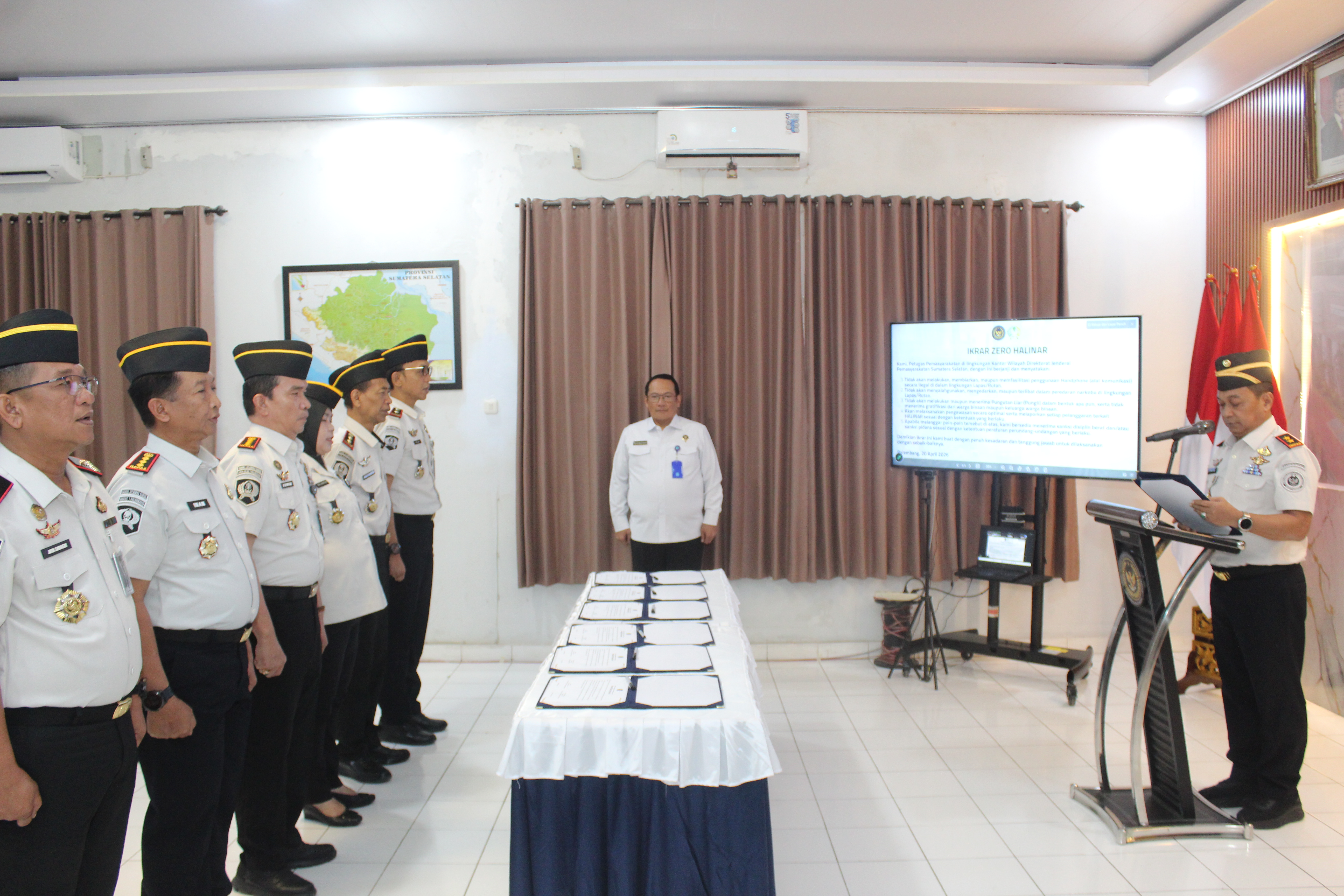 Sikat Habis Narkoba, HP Ilegal, dan Pungli! Kanwil Ditjenpas Sumsel Gelar Ikrar Serentak, Tegaskan Zero Tolerance