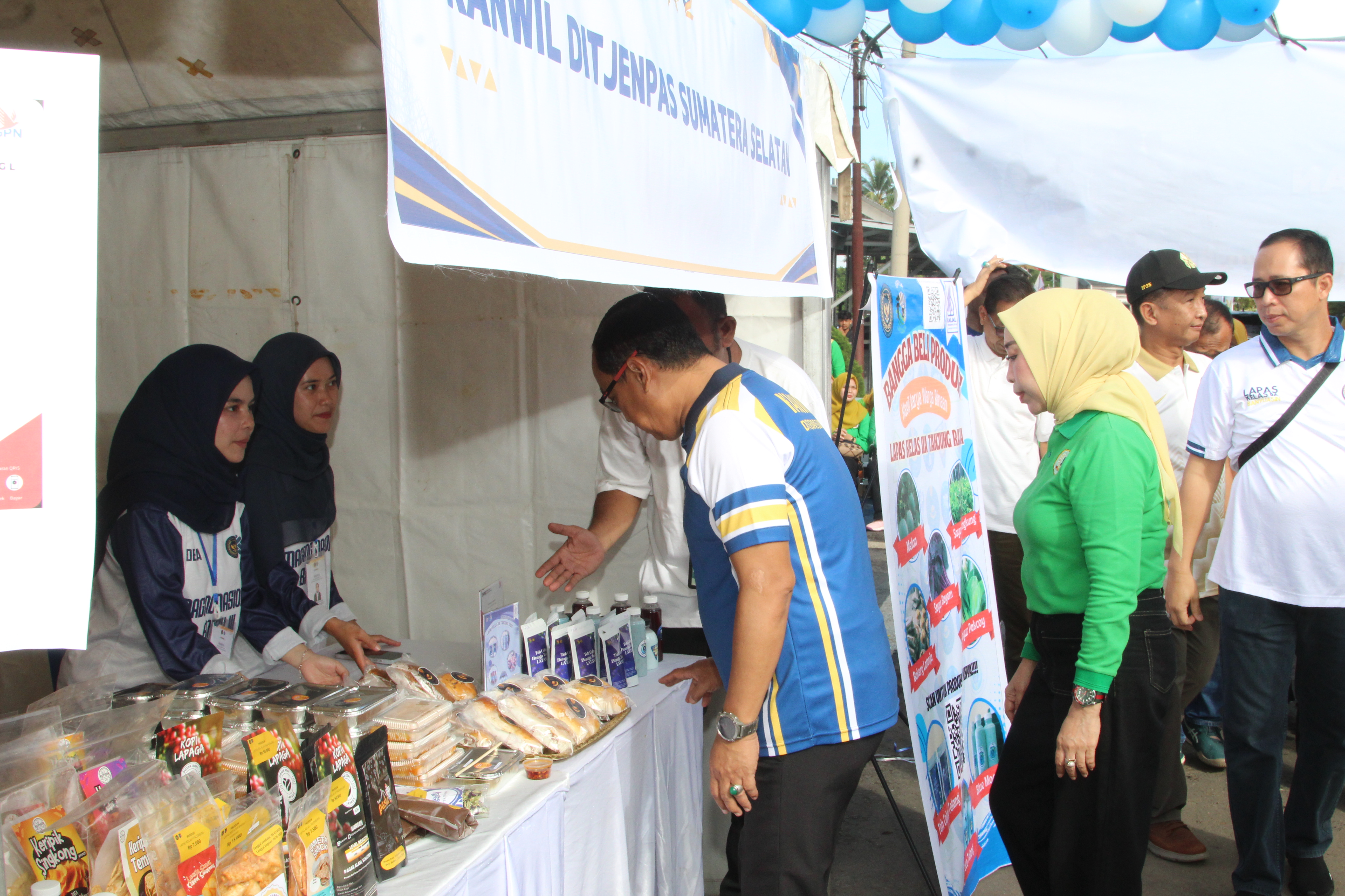 Produk Kreatif Warga Binaan di Lingkungan Kanwil Ditjenpas Sumsel Dipamerkan, Bazar HBP ke-62 Disambut Antusias