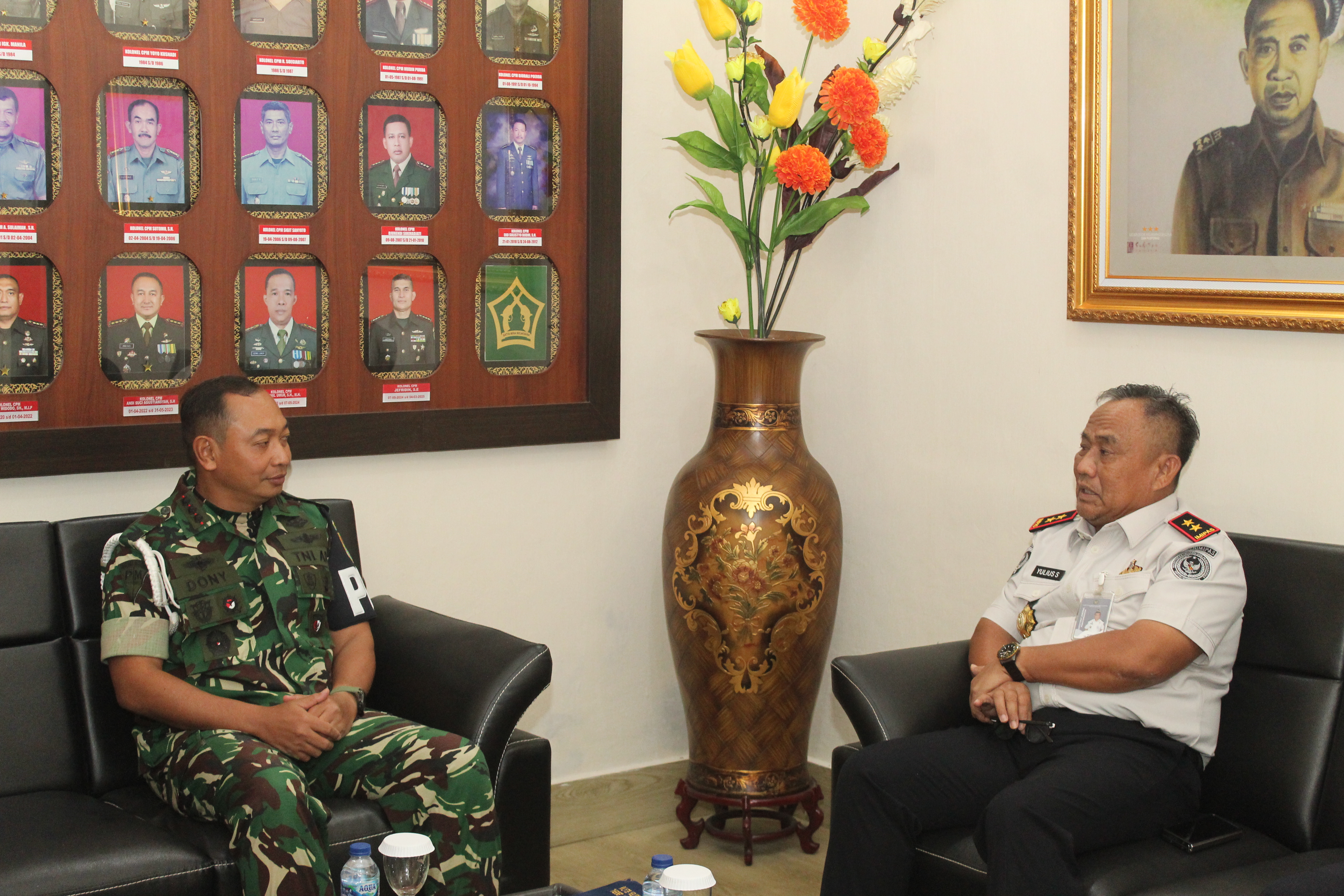 Perkuat Sinergi Pengamanan Pemasyarakatan, Kakanwil Ditjenpas Sumsel Sambangi Pomdam II/Sriwijaya