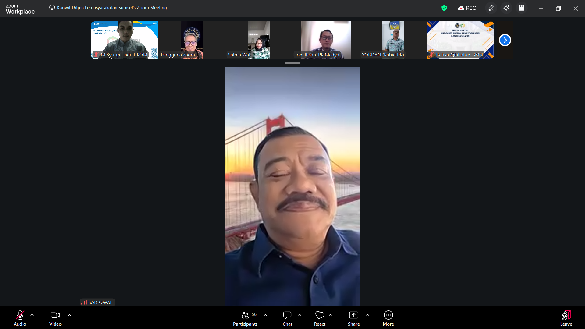 Kanwil Ditjenpas Sumsel Gelar Apel Virtual, Perkuat Kinerja dan Siapkan Kolaborasi dengan Perguruan Tinggi