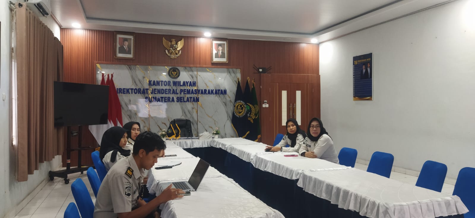 Kanwil Ditjenpas Sumsel Ikuti Sosialisasi Penyusunan Kebutuhan Jabatan Fungsional Kesehatan