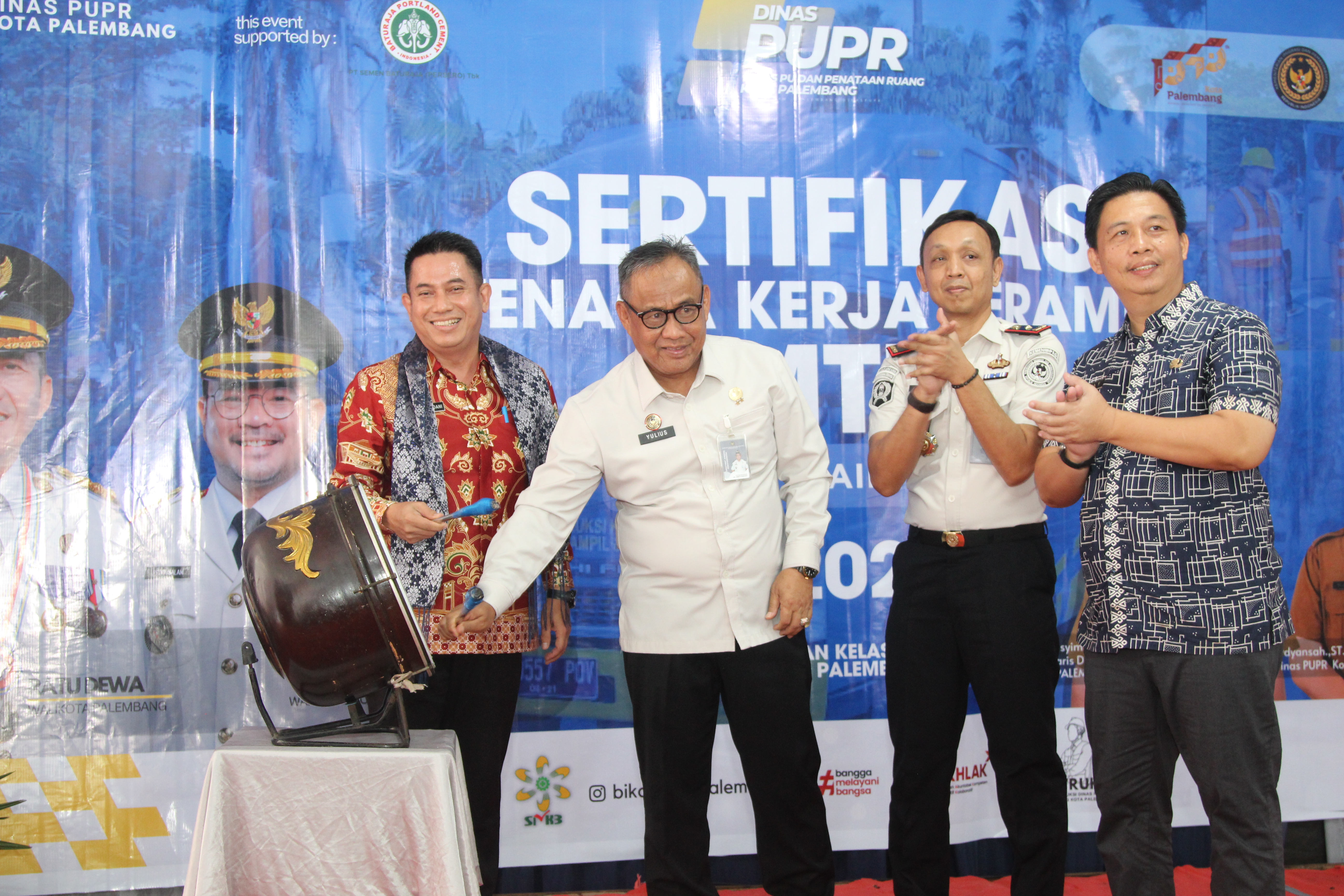 Kakanwil Ditjenpas Sumsel Hadiri Sertifikasi Konstruksi bagi 100 Warga Binaan Rutan Palembang