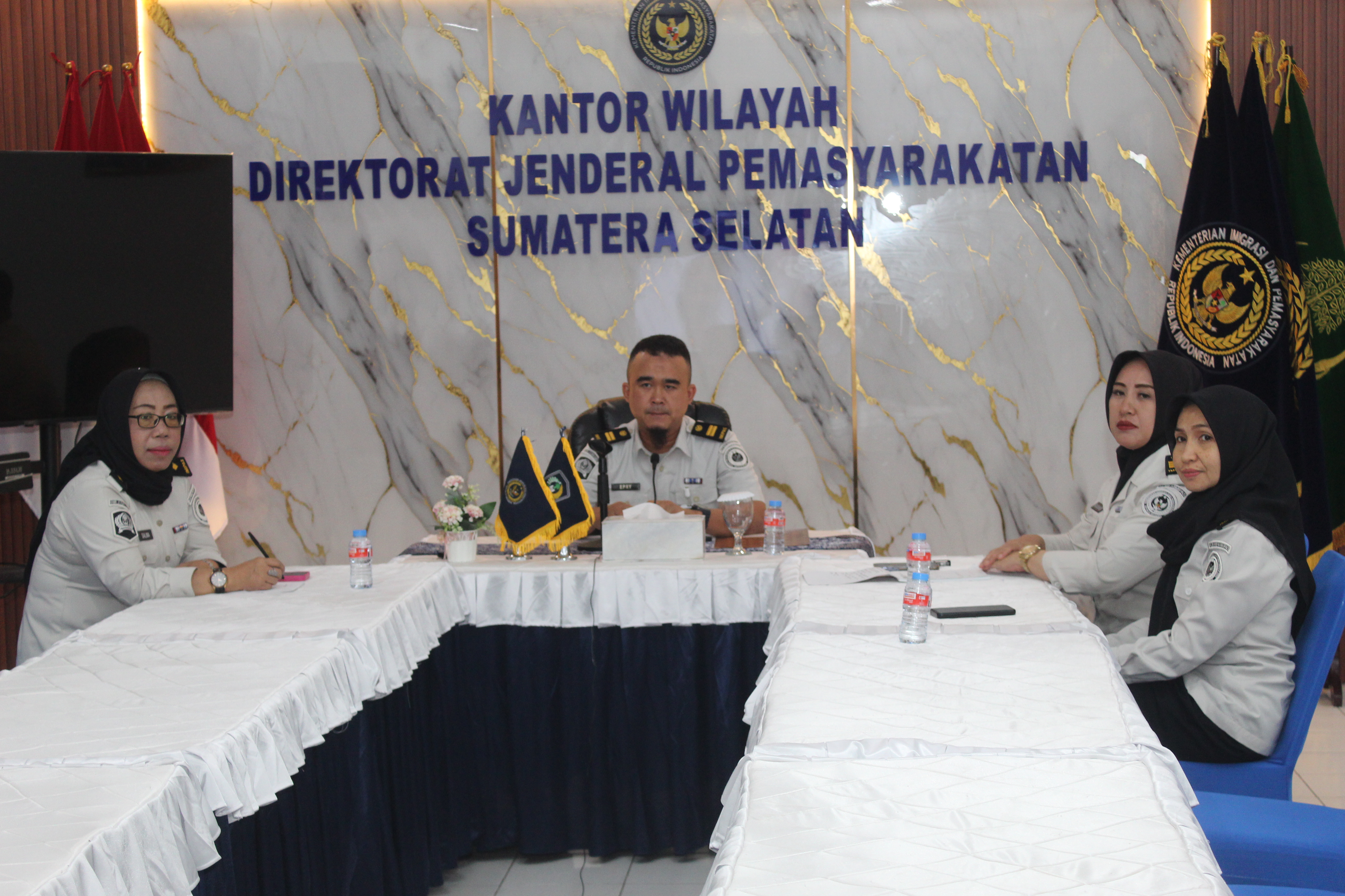 Perkuat Layanan Kesehatan Warga Binaan, Kanwil Ditjenpas Sumsel Ikuti Sosialisasi Cek Kesehatan Gratis dan Optimalisasi Watkesrehab
