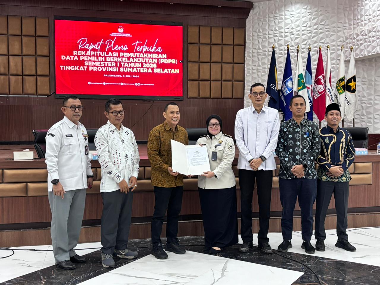 Kanwil Ditjenpas Sumsel Hadiri Pleno Rekapitulasi Pemutakhiran Data Pemilih Berkelanjutan