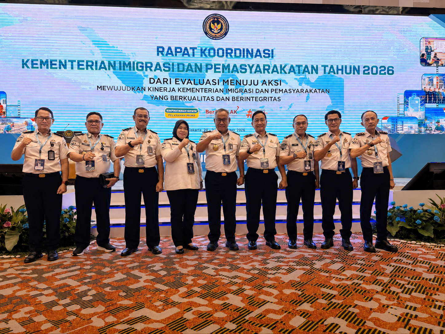 Rakor Kemenimipas 2026, Kanwil Ditjenpas Sumsel Perkuat Evaluasi Program dan Pengawasan