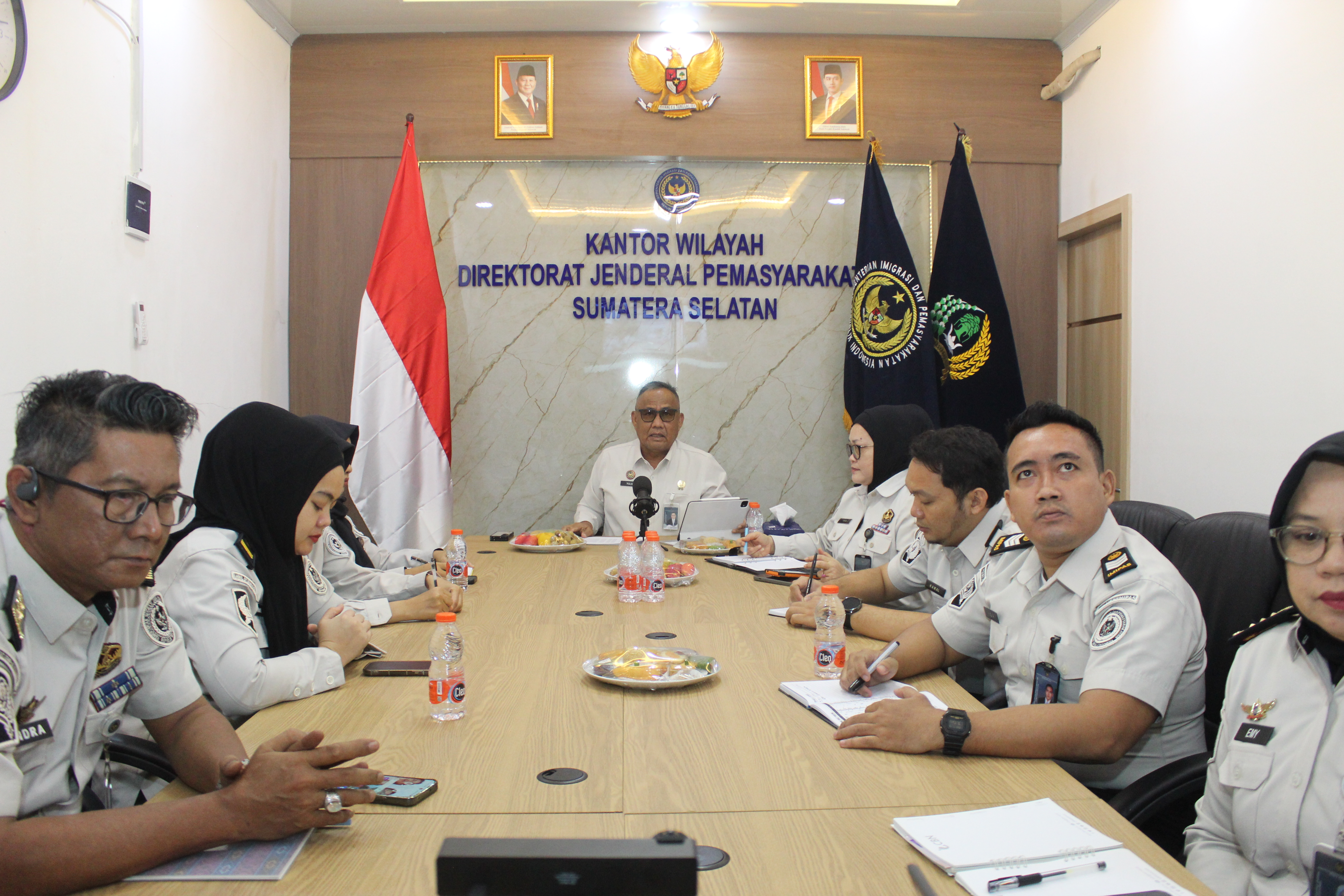 Kakanwil Ditjenpas Sumsel Pimpin Rapat Percepatan Asesmen Calon Peserta Program Rehabilitasi dan Reedukasi